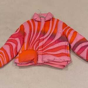Brand: ERL- Vibrant Pink and Red Puffer Jacket
